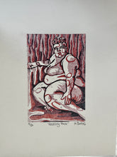 Load image into Gallery viewer, **LIMITED EDITION** Resting Face - Original Linocut Reduction Letterpress Art Prints