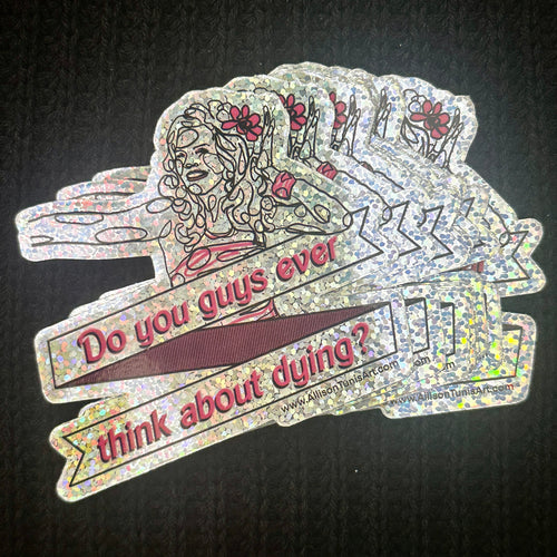 Irrepressible Thoughts Holographic Glitter Sticker